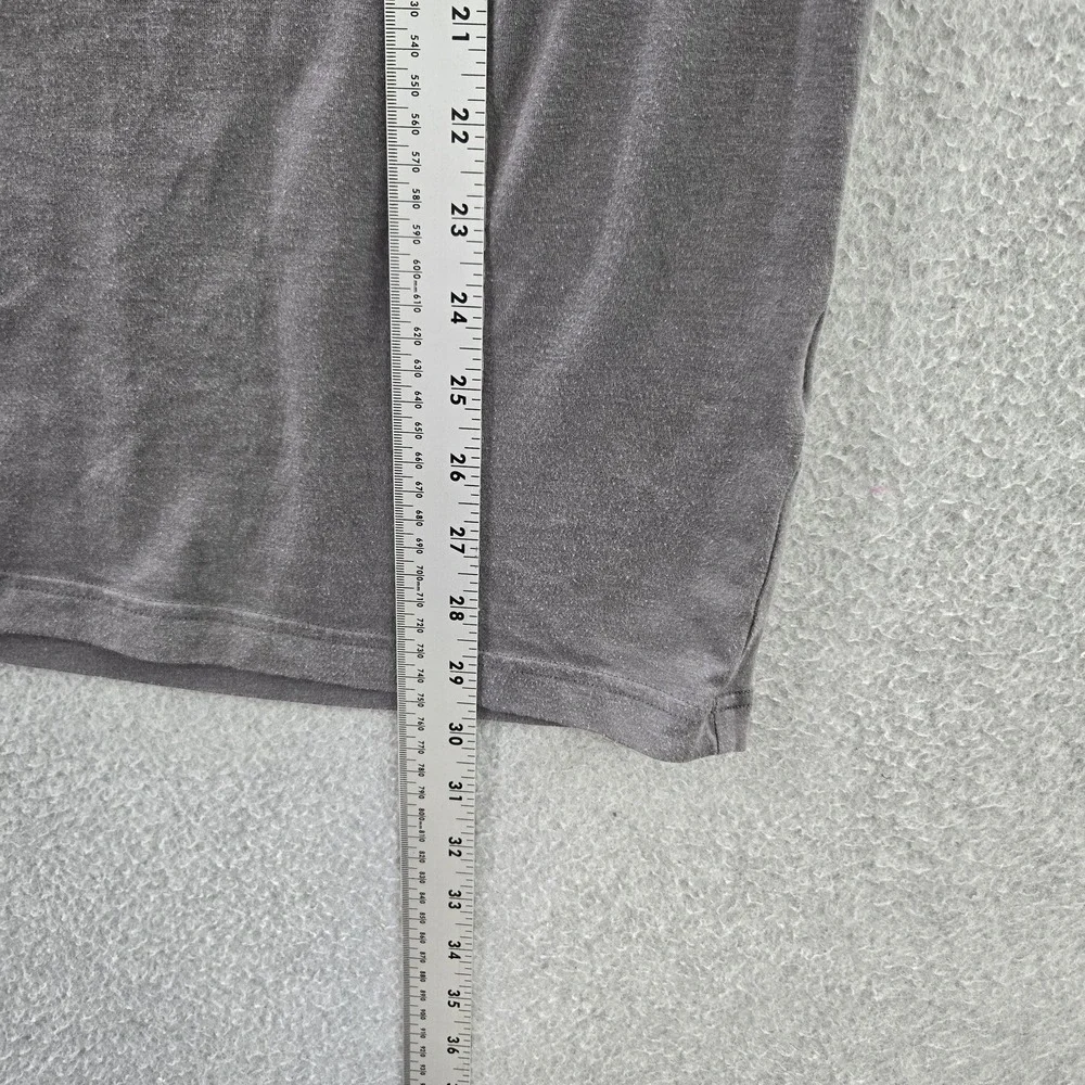Under Armour Men Shirt XL Gray Flag USA Print Heatgear Activewear Logo‎ Loose
